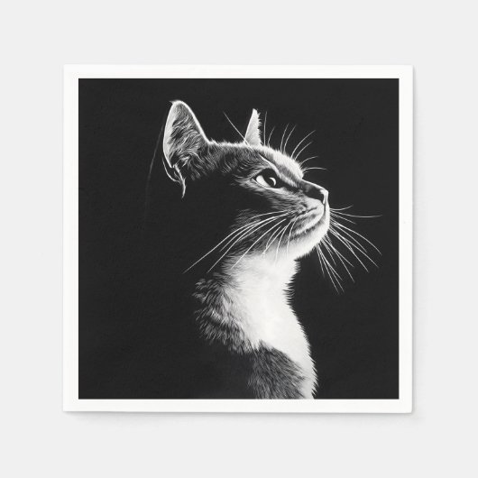 Elegant Cat Servet (Voorkant)