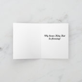 Elegant cat Thank You Note Bedankkaart (Binnen)