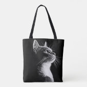Elegant Cat Tote Bag (Achterkant)