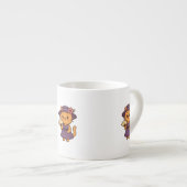 Elegant Cat with Fan - Specialty Mug Espresso Kop (Voorkant rechts)