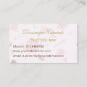 Elegant Catering Chef Coffee Winkelroze goud Visitekaartje (Achterkant)