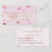Elegant Catering Chef Coffee Winkelroze goud Visitekaartje (Voorkant / Achterkant)