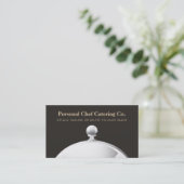 Elegant Catering Company Cloche Visitekaartje (Staand voorkant)