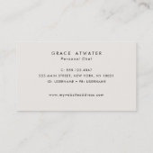 Elegant Catering Company Cloche Visitekaartje (Achterkant)