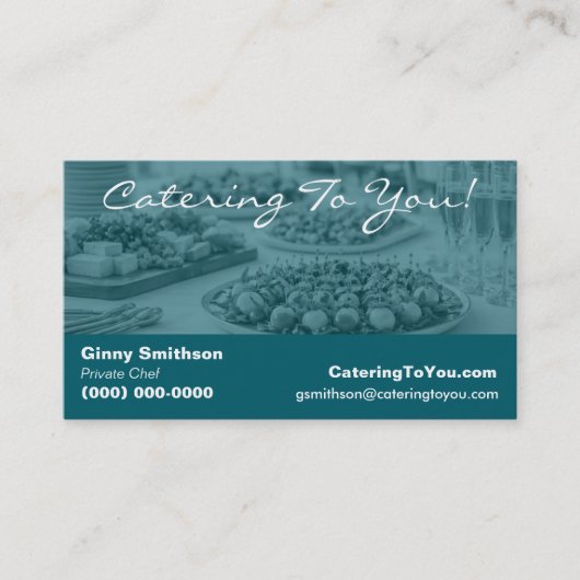 Elegant Catering | Eetservice & Privé-kok Visitekaartje (Voorkant)