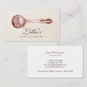 Elegant Catering Personal Chef  Spoon Visitekaartje (Voorkant / Achterkant)