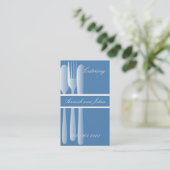 Elegant cateringvisitekaartje visitekaartje (Staand voorkant)