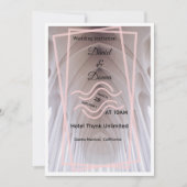 Elegant Cathedral Wedding Invitation | Blush Minim Kaart (Voorkant)