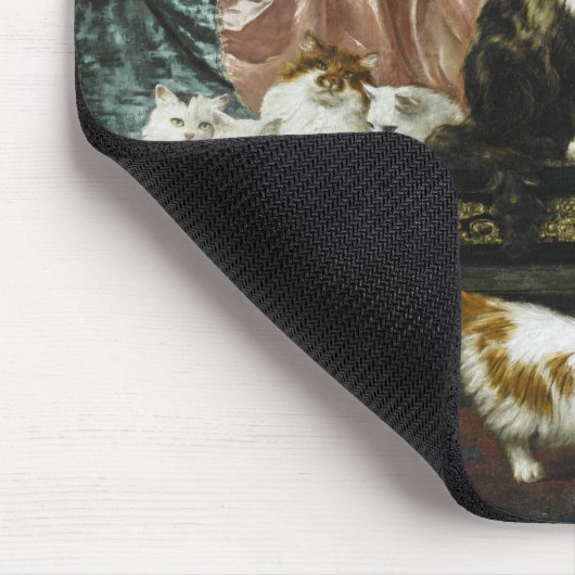 Elegant Cats Cat Lovers Mousepad Muismat (Hoek)