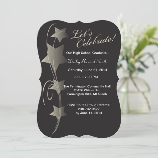 Elegant Celebration Kaart (Staand voorkant)