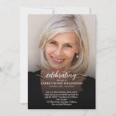 Elegant Celebration of Life Funeral Memorial Kaart (Voorkant)