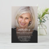 Elegant Celebration of Life Funeral Memorial Kaart (Staand voorkant)