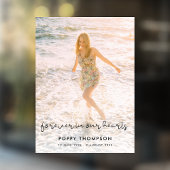 Elegant Celebration of Life | Funeral Memorial Raamsticker