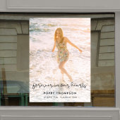 Elegant Celebration of Life | Funeral Memorial Raamsticker