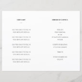 Elegant Celebration of Life Funeral Programme (Achterkant)