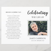 Elegant Celebration of Life Funeral Programme (Voorkant)