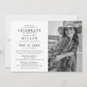 Elegant Celebration of Life Memorial Funeral Photo Kaart (Voorkant)