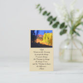 Elegant Celebration of Life Memorial Prayer Kaart Visitekaartje (Staand voorkant)