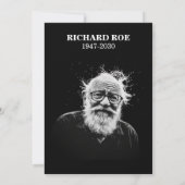 Elegant Celebration of Life Memorial Service  Kaart (Achterkant)