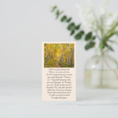 Elegant Celebration of Life Memorial Service Kaart Visitekaartje (Staand voorkant)