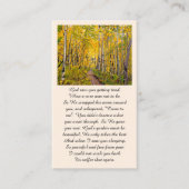 Elegant Celebration of Life Memorial Service Kaart Visitekaartje (Voorkant)