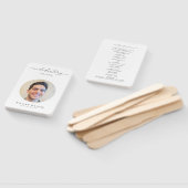 Elegant Celebration Of Life Photo Funeral Memorial Handwaaier (Niet-gemonteerd)