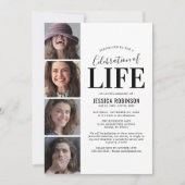 Elegant Celebration of Life Photo Memorial Kaart (Voorkant)
