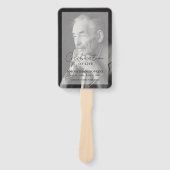 Elegant Celebration of Life Photo Order of Service Handwaaier (Voorkant)