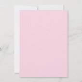 Elegant Celebration of Life Pink Waterverf Floral Kaart (Achterkant)