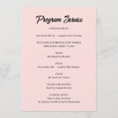 Elegant Celebration of Life Service Design Programmakaart (Achterkant)