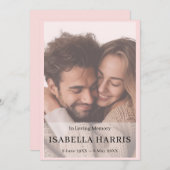 Elegant Celebration of Life Service Design Programmakaart (Voorkant / Achterkant)