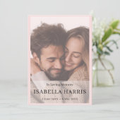 Elegant Celebration of Life Service Design Programmakaart (Staand voorkant)