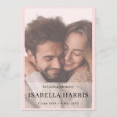 Elegant Celebration of Life Service Design Programmakaart (Voorkant)