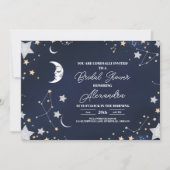 Elegant Celestial Crescent Moon Vrijgezellenfeest Kaart (Voorkant)