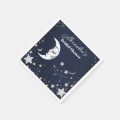 Elegant Celestial Crescent Moon Vrijgezellenfeest Servet (Hoek)