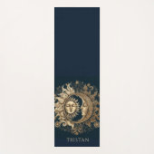 Elegant Celestial Gold Sun Moon gepersonaliseerd Yogamat (Voorkant)