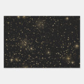 Elegant Celestial Starry Gold Stars Design Inpakpapier Vel (Voorkant 2)