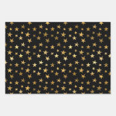 Elegant Celestial Starry Gold Stars Design Inpakpapier Vel (Voorkant)