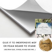 Elegant Celestial Waterverf Wedding Welcome Sign Poster