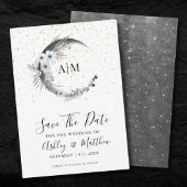 Elegant Celestial Wedding Save the Date Kaart