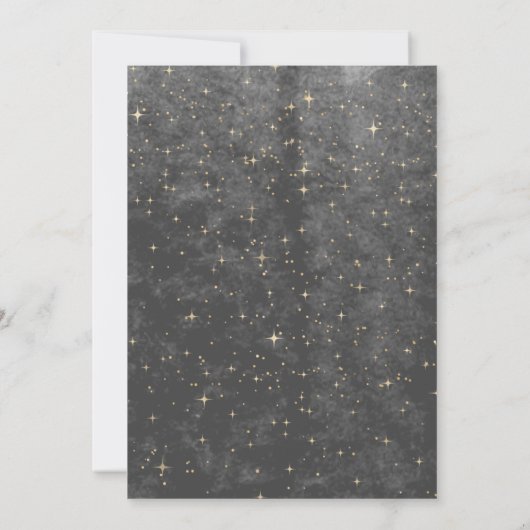 Elegant Celestial Wedding Save the Date Kaart (Achterkant)