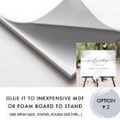 Elegant Celestial Wedding Welcome Sign Poster