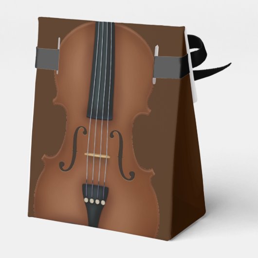 Elegant Cello Stringed Instrument Klassieke muziek Bedankdoosjes (Achterkant)
