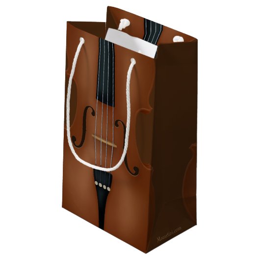 Elegant Cello Stringed Instrument Klassieke muziek Klein Cadeauzakje (Achterkant Gekanteld)