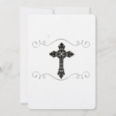 Elegant Celtic Cross Christelijke Weddenschappen U Kaart (Achterkant)