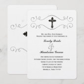 Elegant Celtic Cross Christelijke Weddenschappen U Kaart (Voorkant / Achterkant)