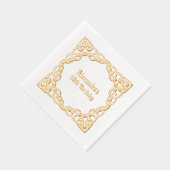 Elegant Celtic Knot Lijst verjaardagsfeestje Folie Servetten (Rechts)