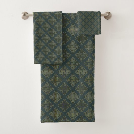 Elegant Celtic Knot Pattern Bad Handdoek (Insitu)