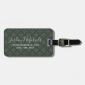 Elegant Celtic Knot Pattern Bagagelabel (Voorkant horizontaal)