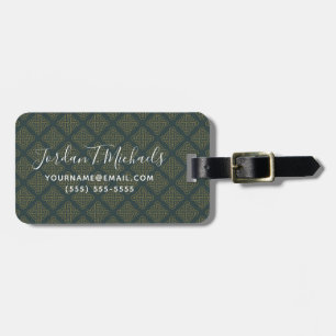 Elegant Celtic Knot Pattern Bagagelabel